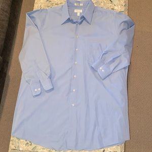 Powder Blue Mens Van Heusen Button Down
